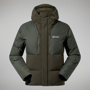 Men's Sabber Down Hooded Jacket - Dark Green