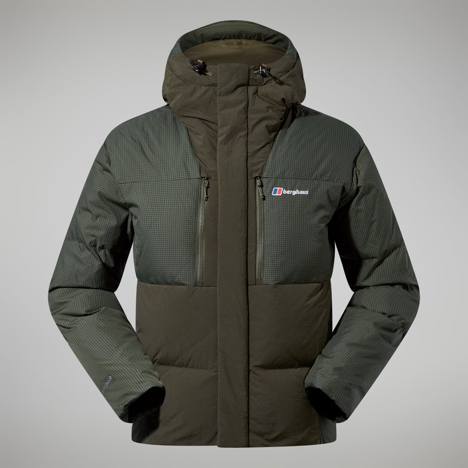 Men's Sabber Down Hooded Jacket - Dark Green