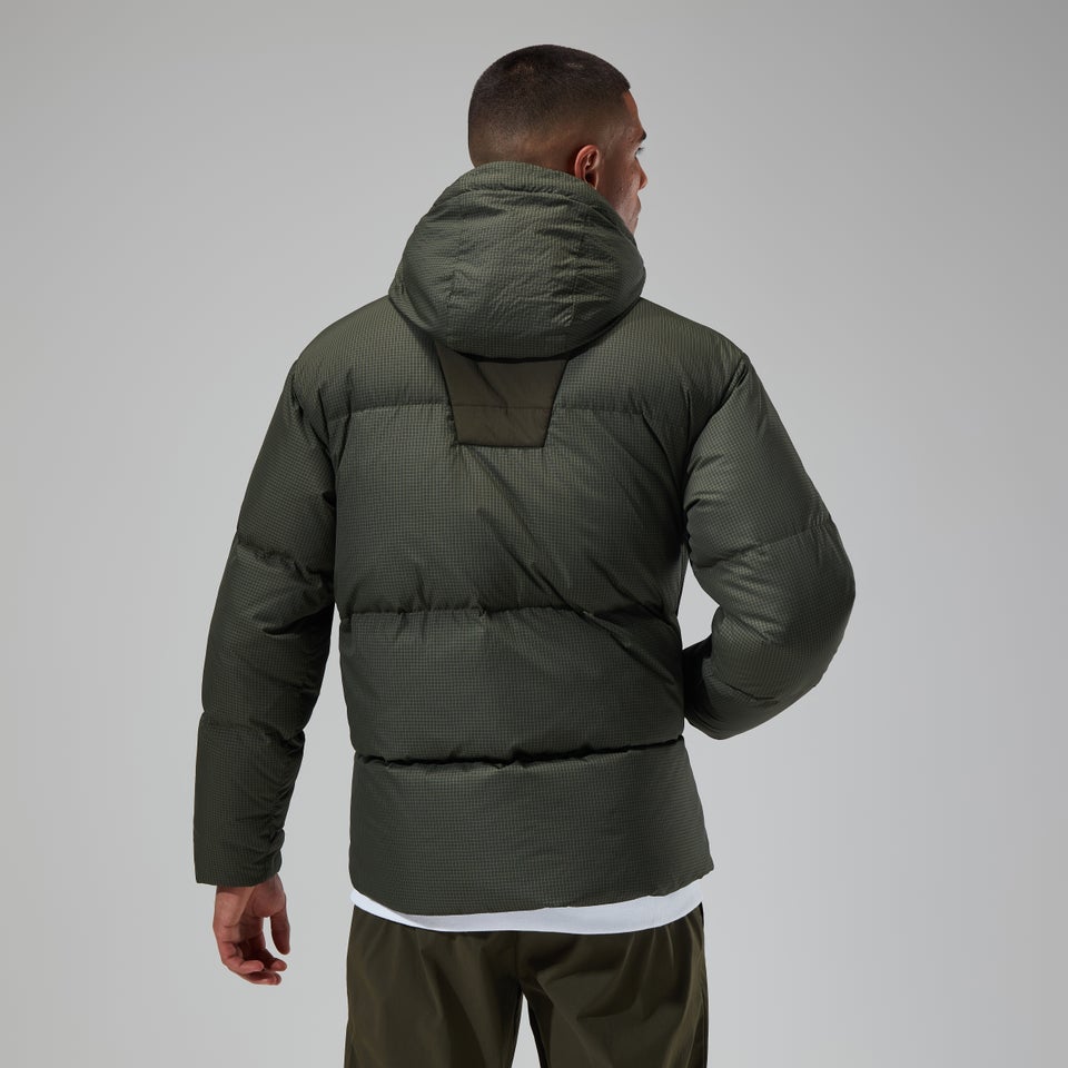 Men's Sabber Down Hooded Jacket - Dark Green