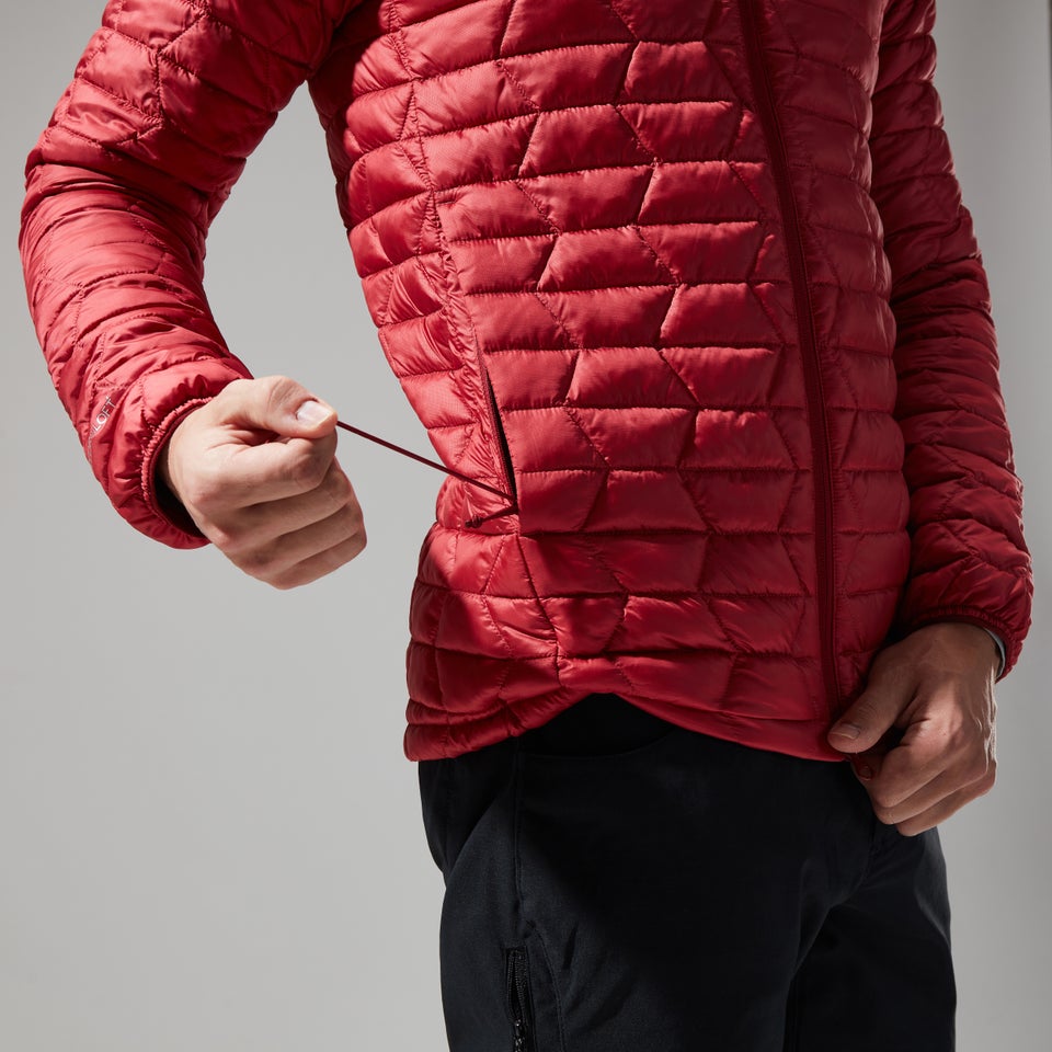 Men's Cuillin Insulated Hoody - Dark Red