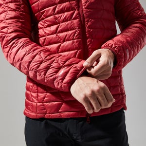 Men's Cuillin Insulated Hoody - Dark Red