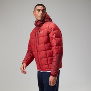 Men's Menahan Insulated Hooded Jacket - Dark Red