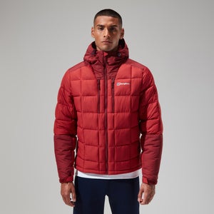 Men's Menahan Insulated Hooded Jacket - Dark Red