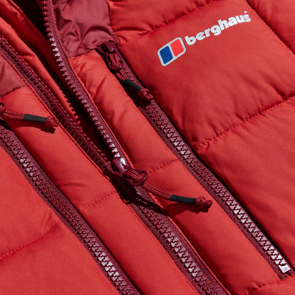 Men's Menahan Insulated Hooded Jacket - Dark Red