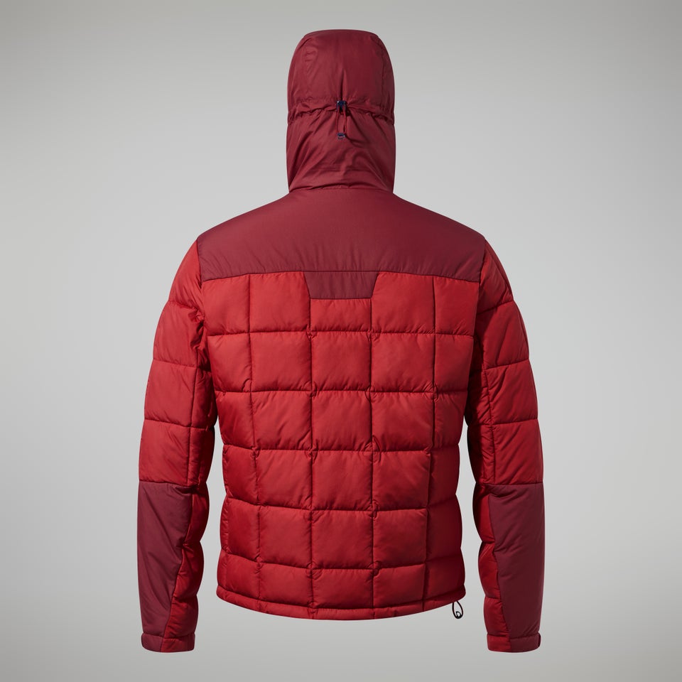 Men's Menahan Insulated Hooded Jacket - Dark Red