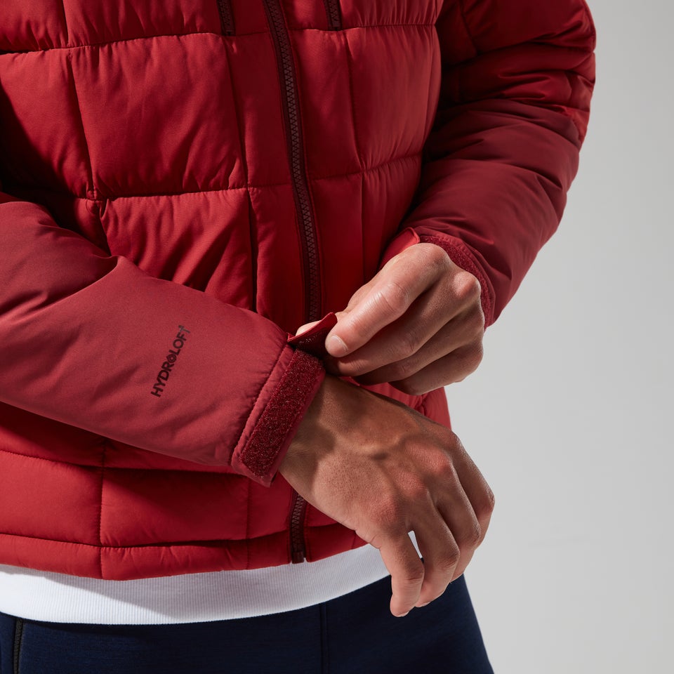 Men's Menahan Insulated Hooded Jacket - Dark Red