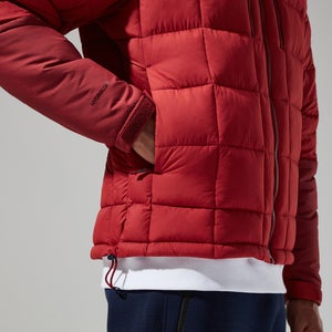 Men's Menahan Insulated Hooded Jacket - Dark Red