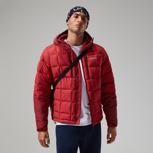 Men's Menahan Insulated Hooded Jacket - Dark Red