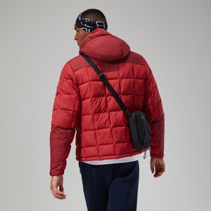 Men's Menahan Insulated Hooded Jacket - Dark Red