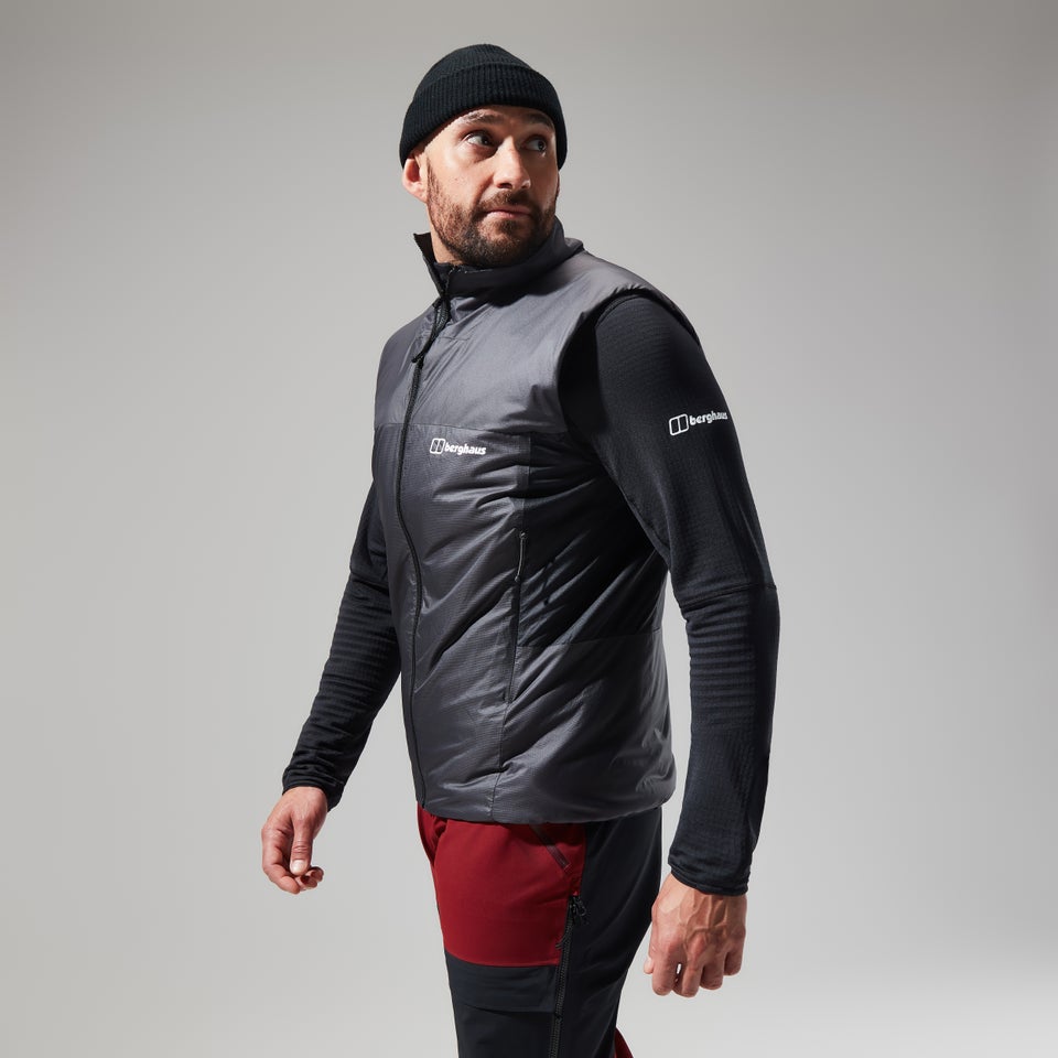 Men's MTN Arete LB Synthetic Vest - Grey/Black