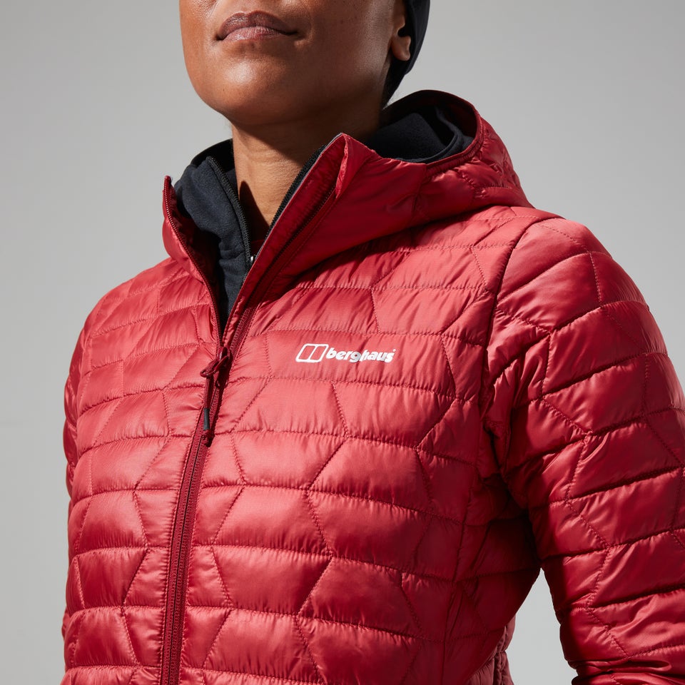Women's Cuillin Insulated Hoody - Dark Red