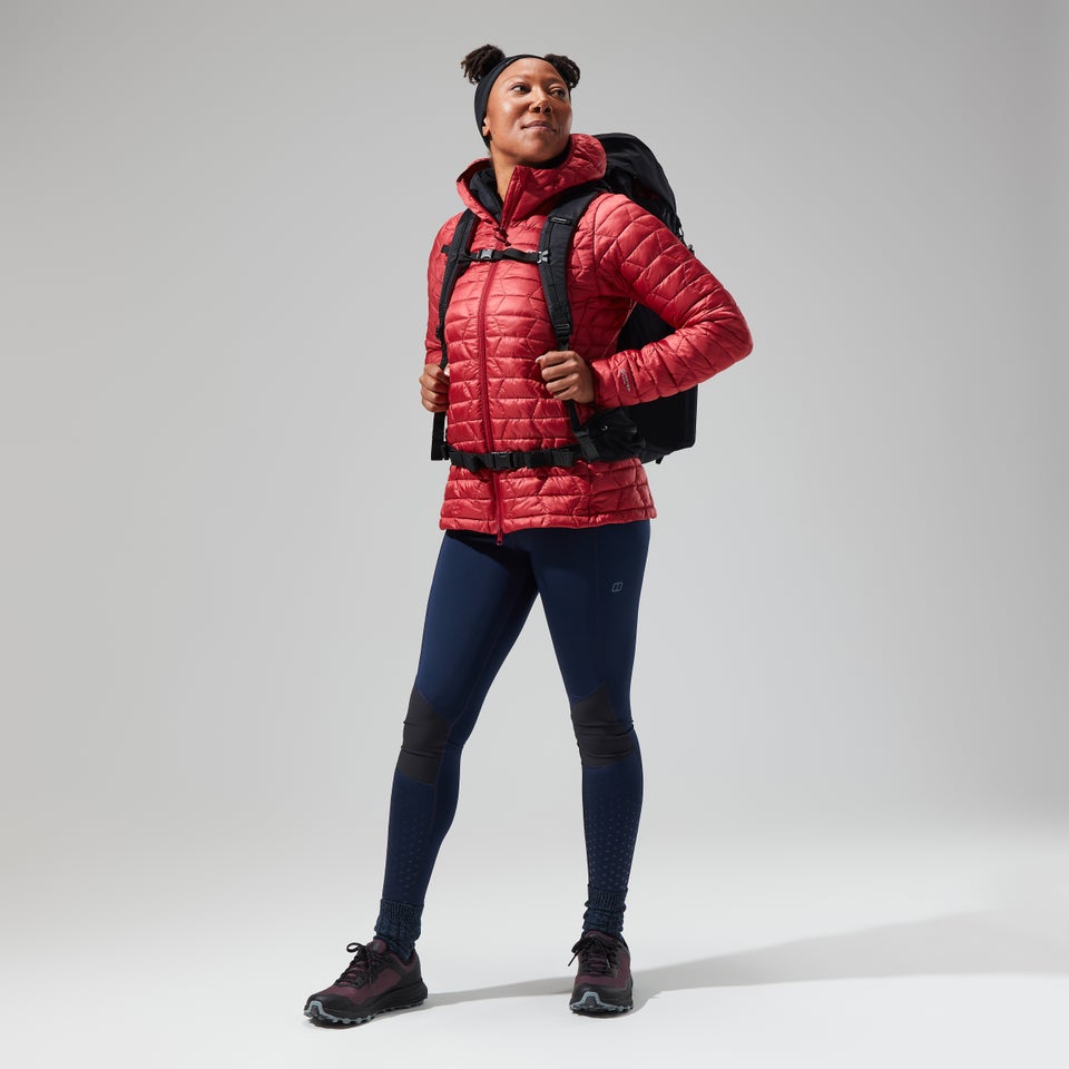 Women's Cuillin Insulated Hoody - Dark Red
