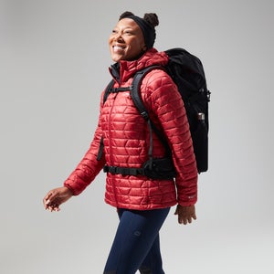 Women's Cuillin Insulated Hoody - Dark Red