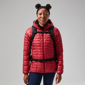 Women's Cuillin Insulated Hoody - Dark Red