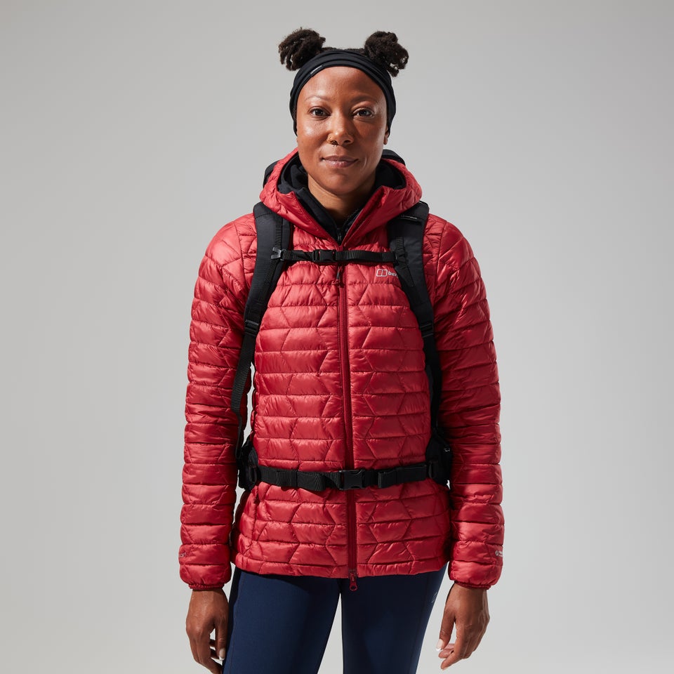 Women's Cuillin Insulated Hoody - Dark Red