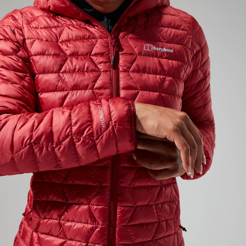 Women's Cuillin Insulated Hoody - Dark Red