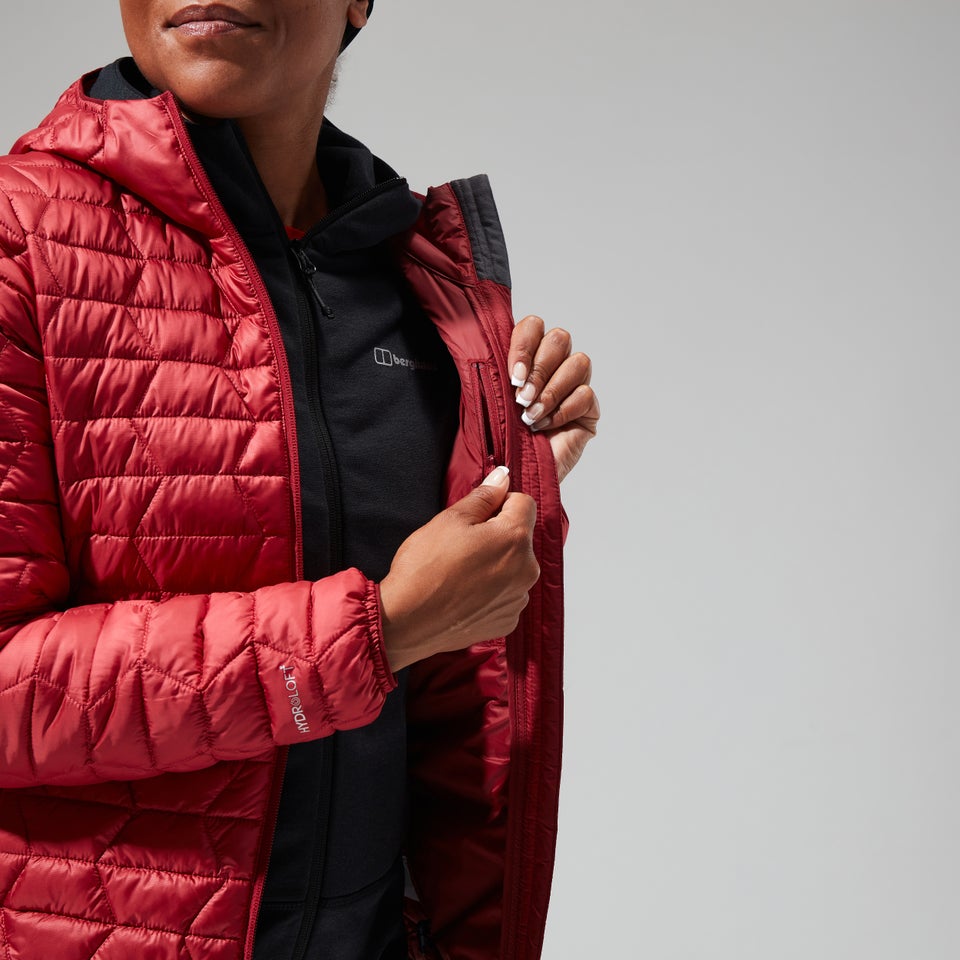 Women's Cuillin Insulated Hoody - Dark Red