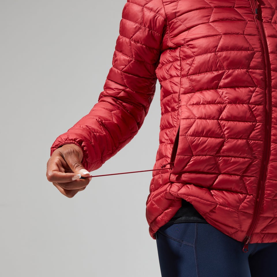 Women's Cuillin Insulated Hoody - Dark Red