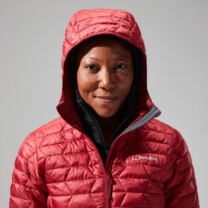 Women's Cuillin Insulated Hoody - Dark Red