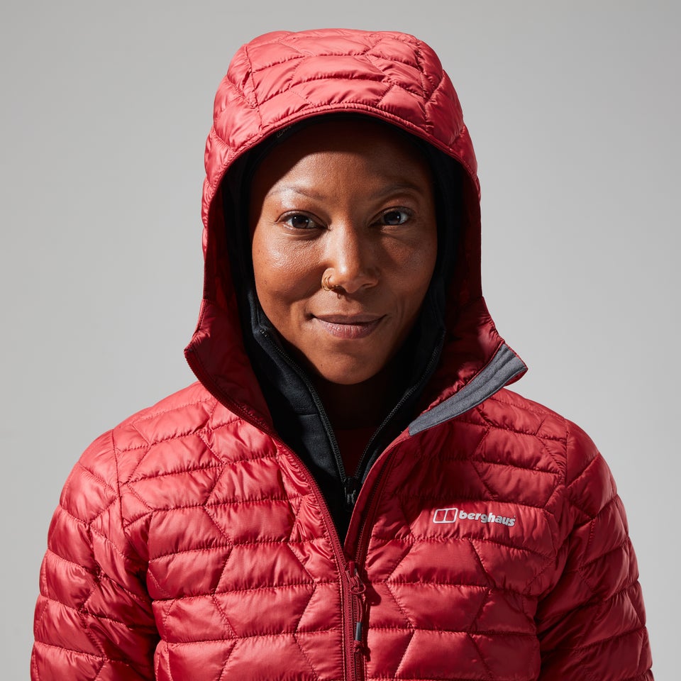 Women's Cuillin Insulated Hoody - Dark Red