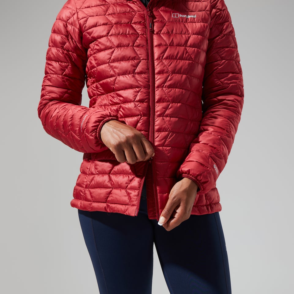 Women's Cuillin Insulated Hoody - Dark Red