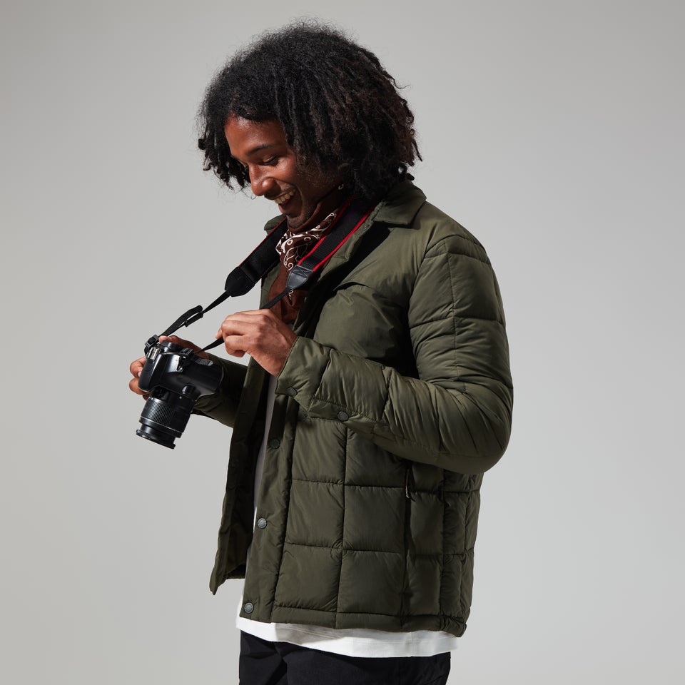 Men's Nollan Insulated Shirt Jacket - Dark Green