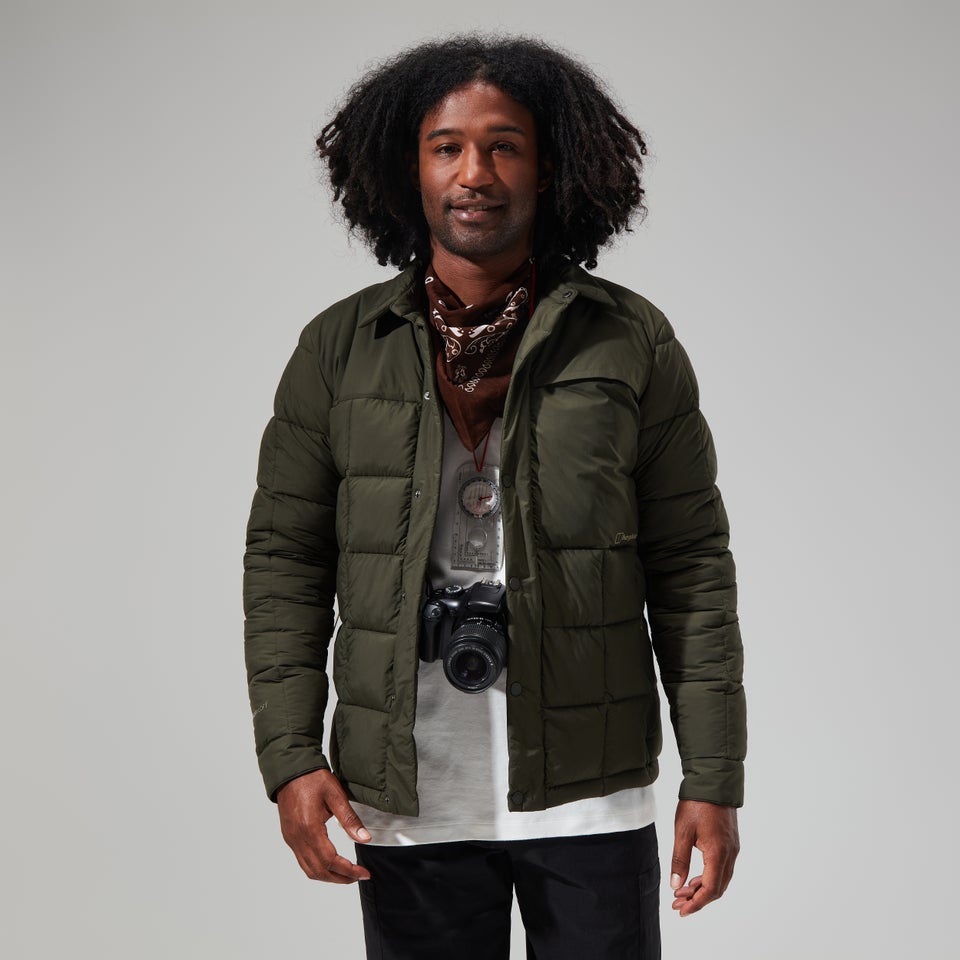 Men's Nollan Insulated Shirt Jacket - Dark Green
