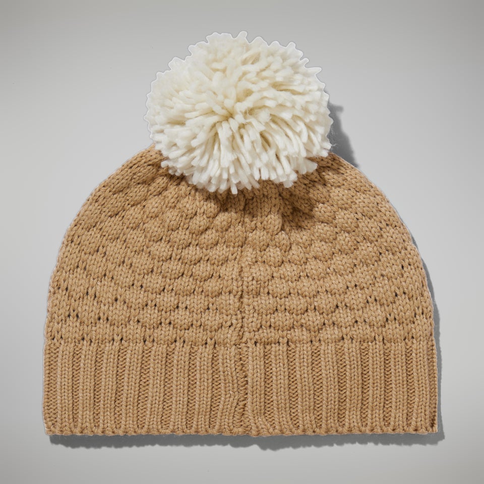 Women's EDO Bobble Beanie - Natural