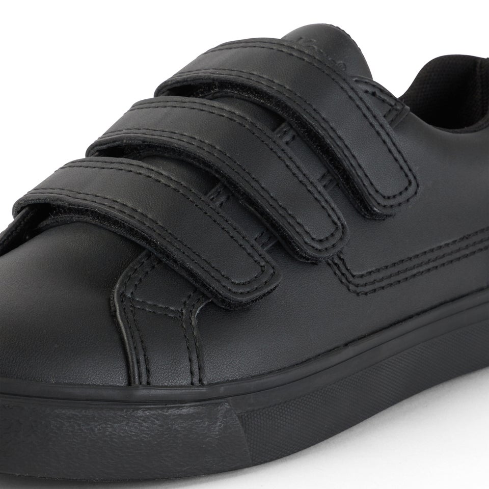 Youth Unisex Tovni Trip Leather Alternative Black