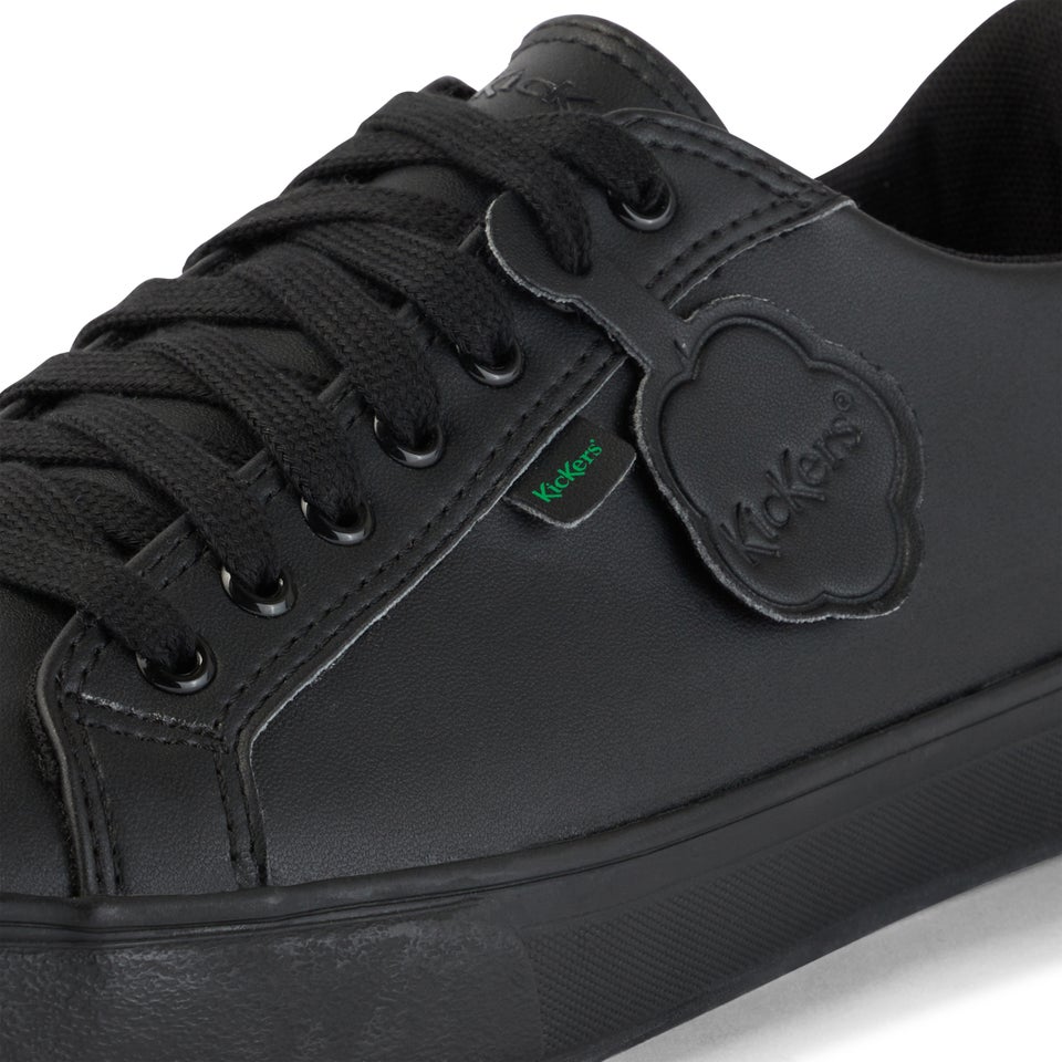 Youth Unisex Tovni Lacer Leather Alternative Black