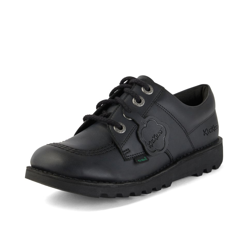Youth Unisex Kick Lo Leather Alternative Black