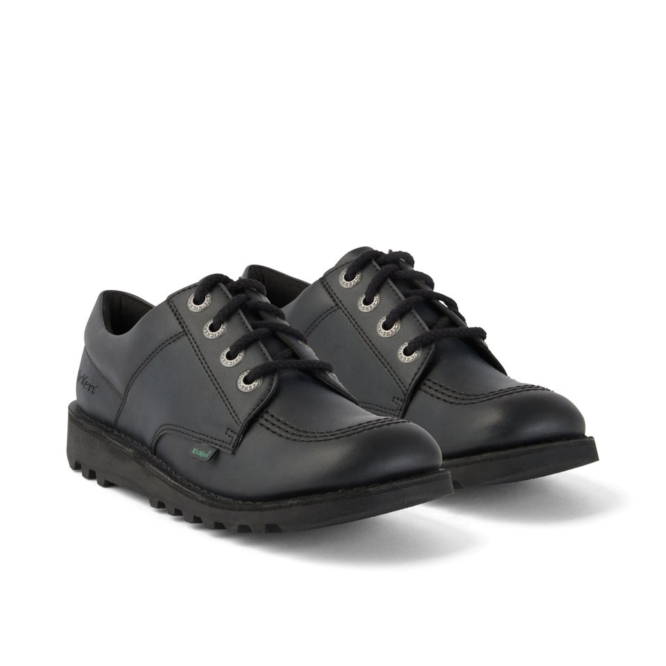 Youth Unisex Kick Lo Leather Alternative Black