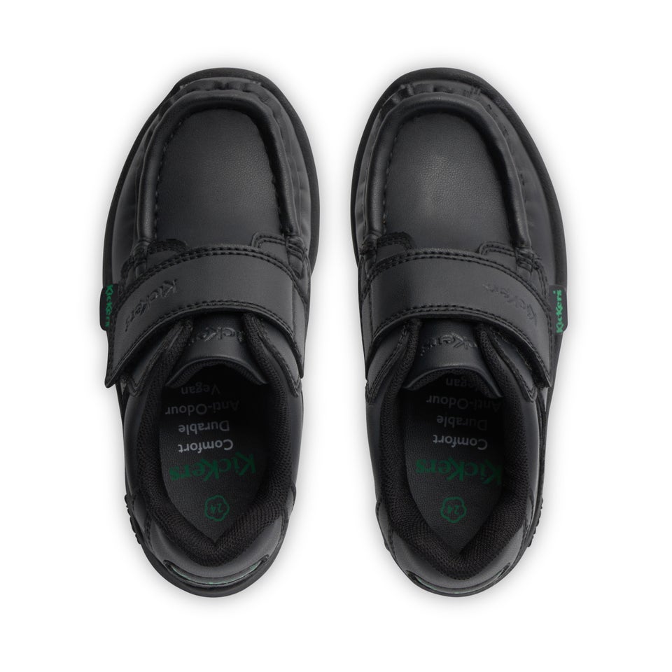 Infant Unisex Reasan Strap Leather Alternative Black