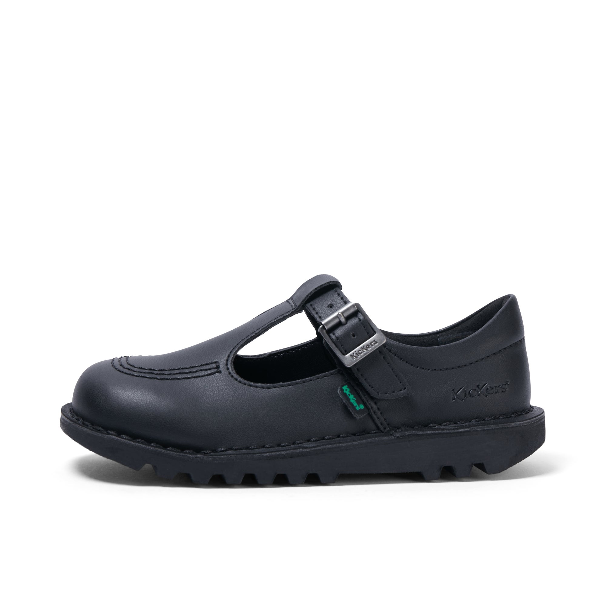 Kickers Mädchen Kopi MJ Brogue Leather Shoes – Mary Jane Schuhe Aus Leder Mit Klett