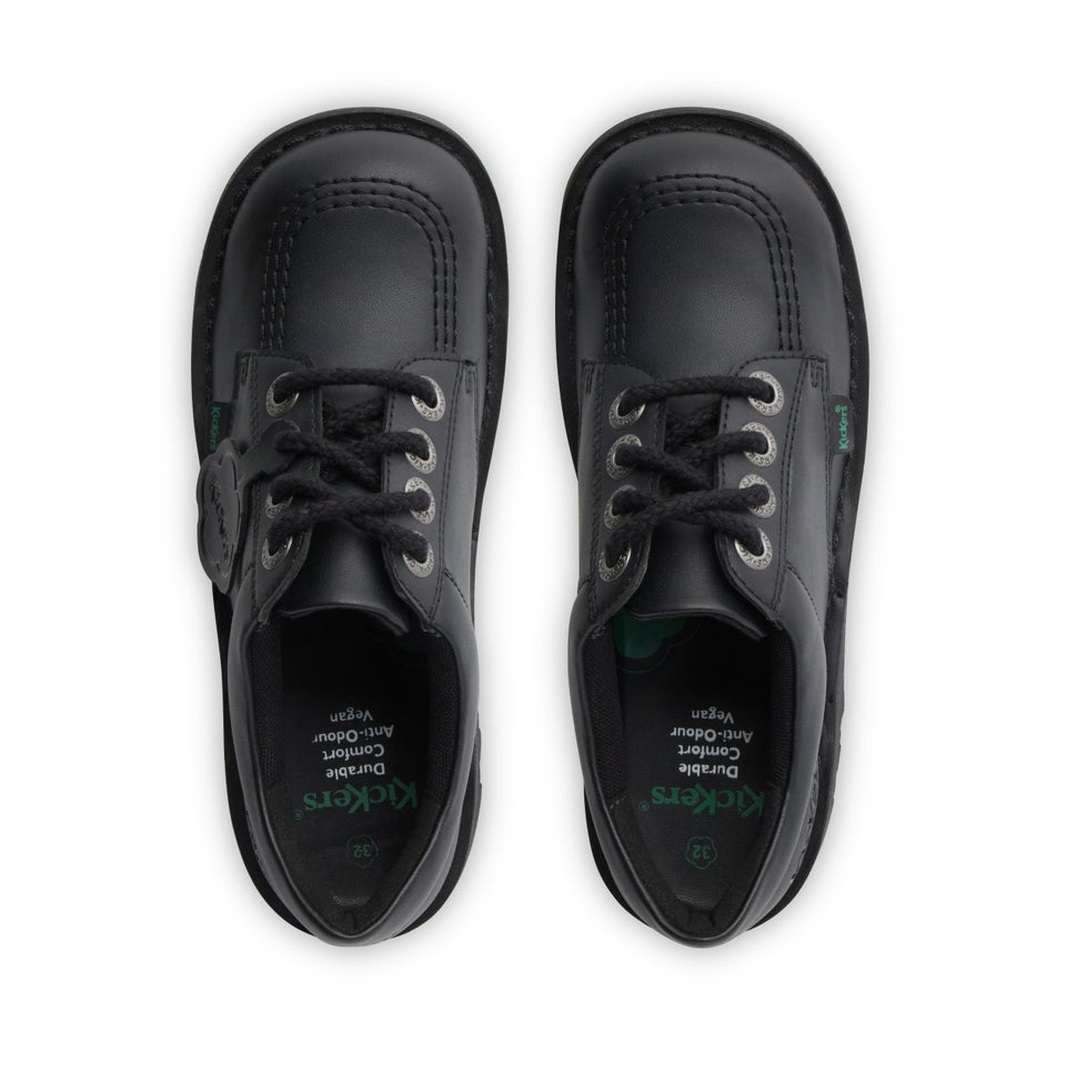 Junior Unisex Kick Lo Leather Alternative Black