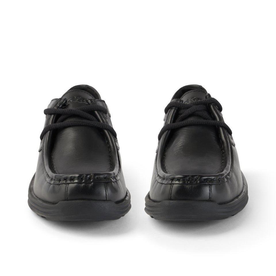 Youth Mens Reasan Moc Leather Black