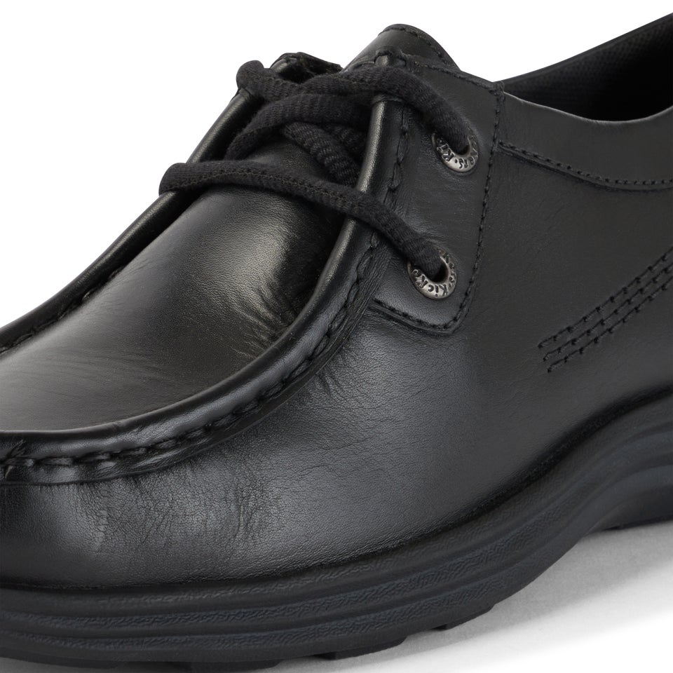 Youth Mens Reasan Moc Leather Black