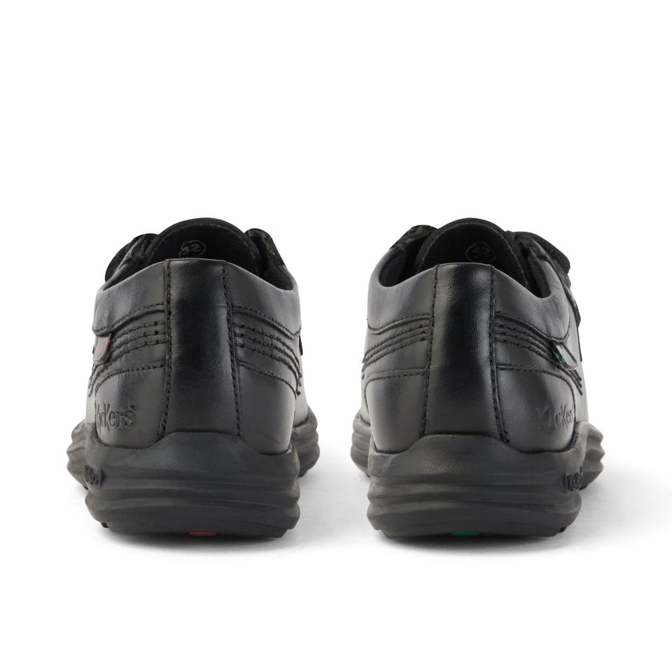 Junior Boys Reasan Moc Leather Black