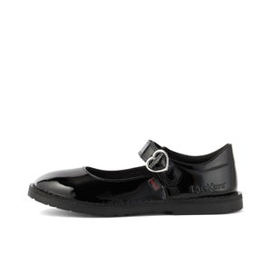 Junior Girls Adlar Heart Mj Patent Leather Black