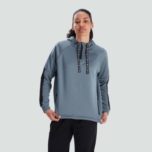 Womens 1/4 Zip Training Hoody Grey