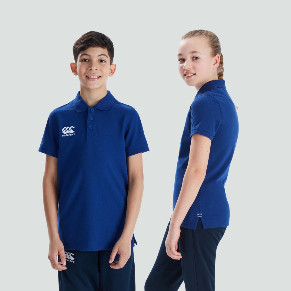 Junior Unisex Waimak Polo Shirt Blue