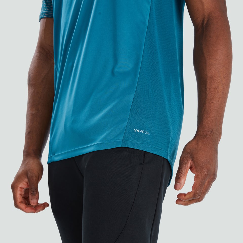 Mens Vapodri Super Light Graphic Tee Blue