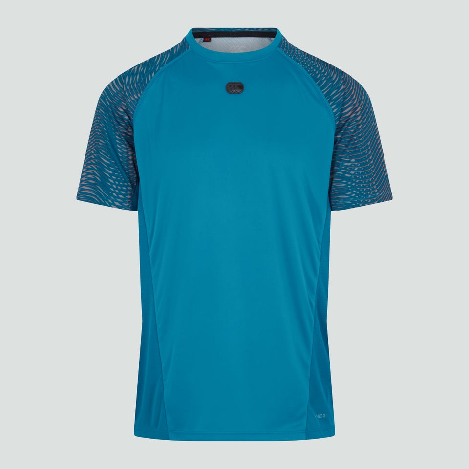 Mens Vapodri Super Light Graphic Tee Blue