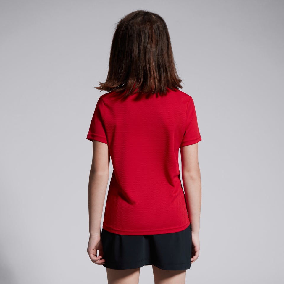 Junior Unisex Club Dry Polo Shirt Red