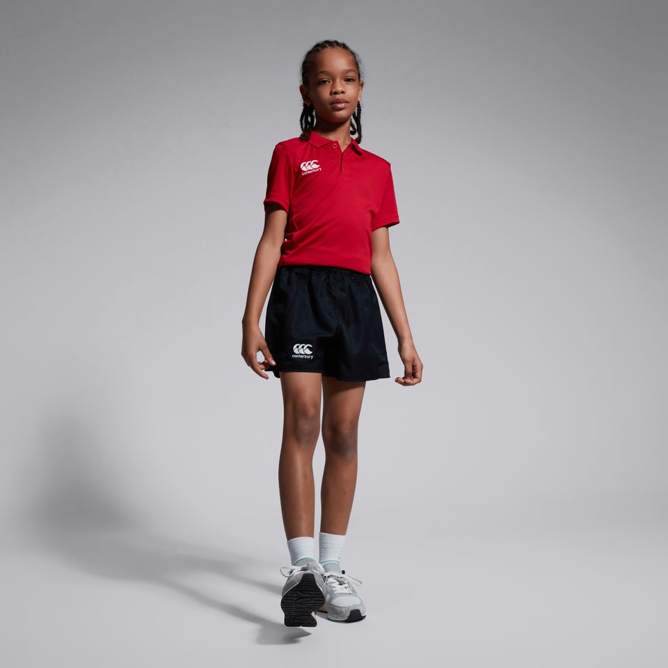 Junior Unisex Club Dry Polo Shirt Red