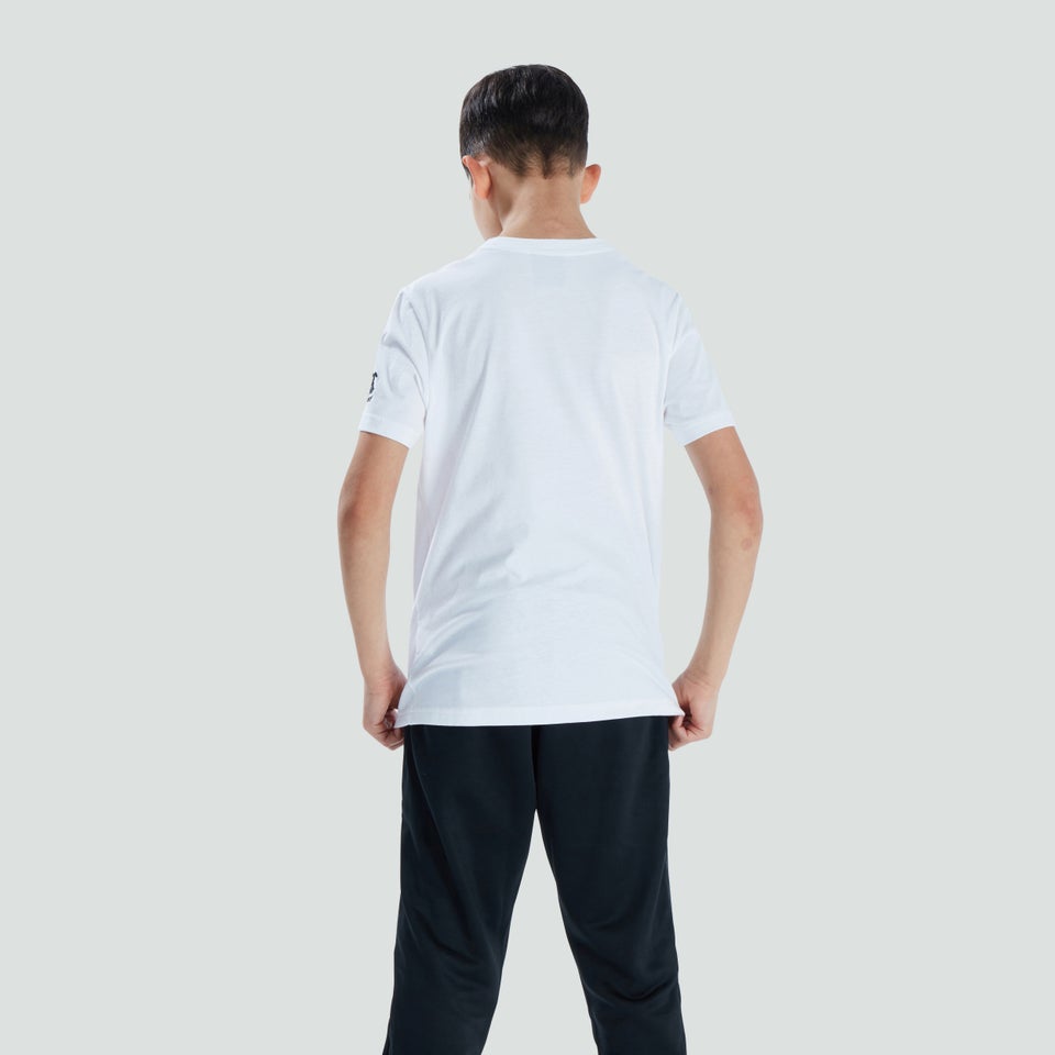 Junior Unisex Club Plain Tee White