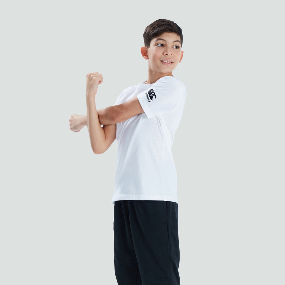 Junior Unisex Club Plain Tee White