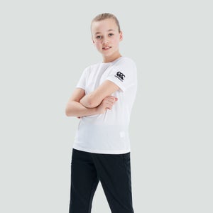 Junior Unisex Club Plain Tee White