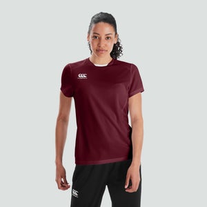 Womens Club Dry Tee Maroon