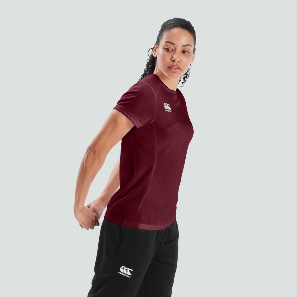 Womens Club Dry Tee Maroon